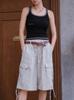 Miseutigmun Vintage Check Cargo Broek (2 kleuren)