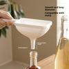 Kitchen Food Grade Material Funnel For Convenient Refueling Plastic For Household Oil Leakage Large-Diameter Oil Pouring Funnel
