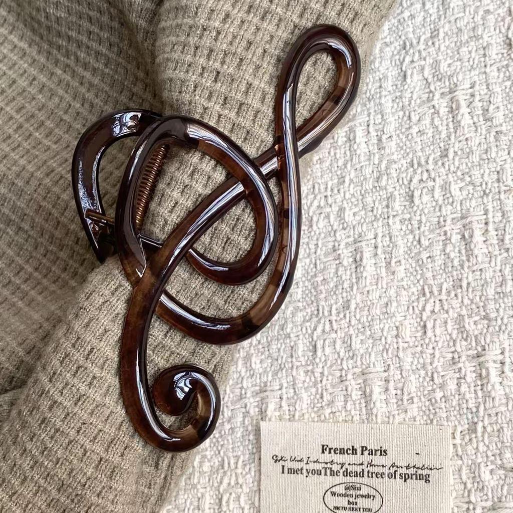 Korean Leopard Print Bow Hair Claw: Extra Large High-End Half Updo Clip for Women