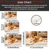 1Pcs Anti Fatigue Kitchen Rugs, Lazy Orange Cat Print Waterproof Non-Slip Thick Cushioned Mat Comfort Standing Mat