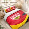 Custom Name Bedding Set 3 PiecesVfB Stuttgart FC Print Duvet Cover + 2 Pillowcases Soft Bed Decor
