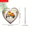 Memorial Wooden Sign with Heart-shaped Design - Unique Figurine Ornaments - Ideal for Front Door, Porch, Wall Decor