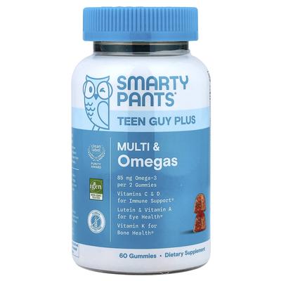 Teen Guy Plus Multi & Omega, Pineapple Orange, 60 Gummies