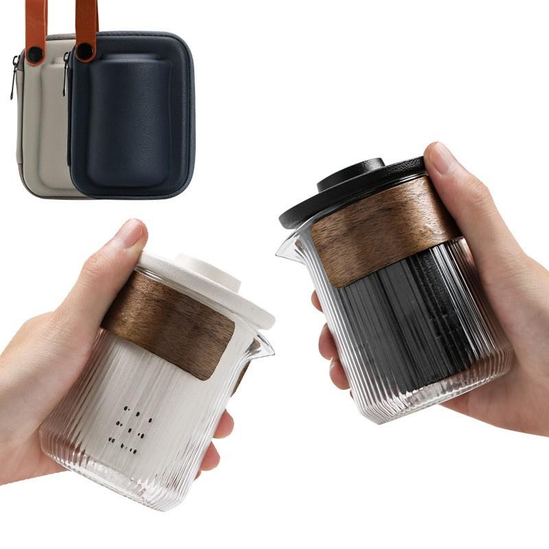 Ceramic Express Cup One Pot Three Cup Glass Portable Kung Fu Tea Set
