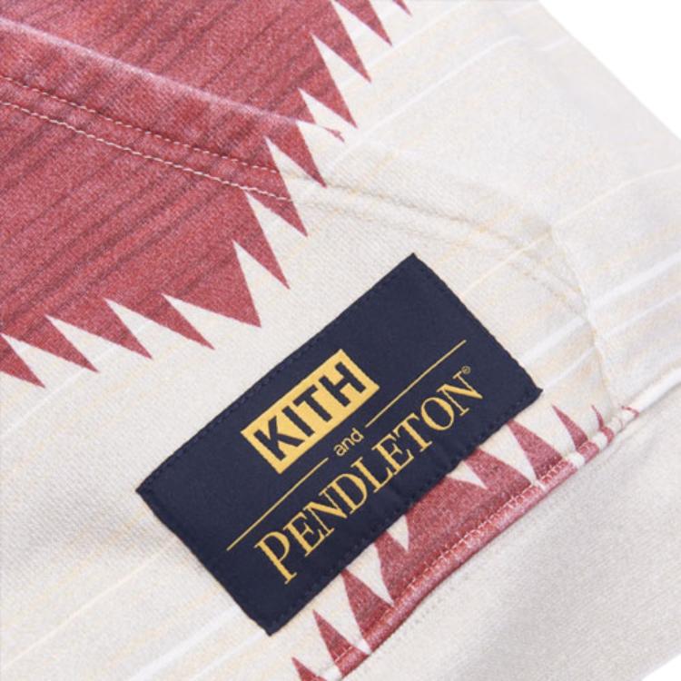 Kith For Pendleton Brave Star Williams III Hoodie Navy/Multi Unisex Tops Blue KH2562-102