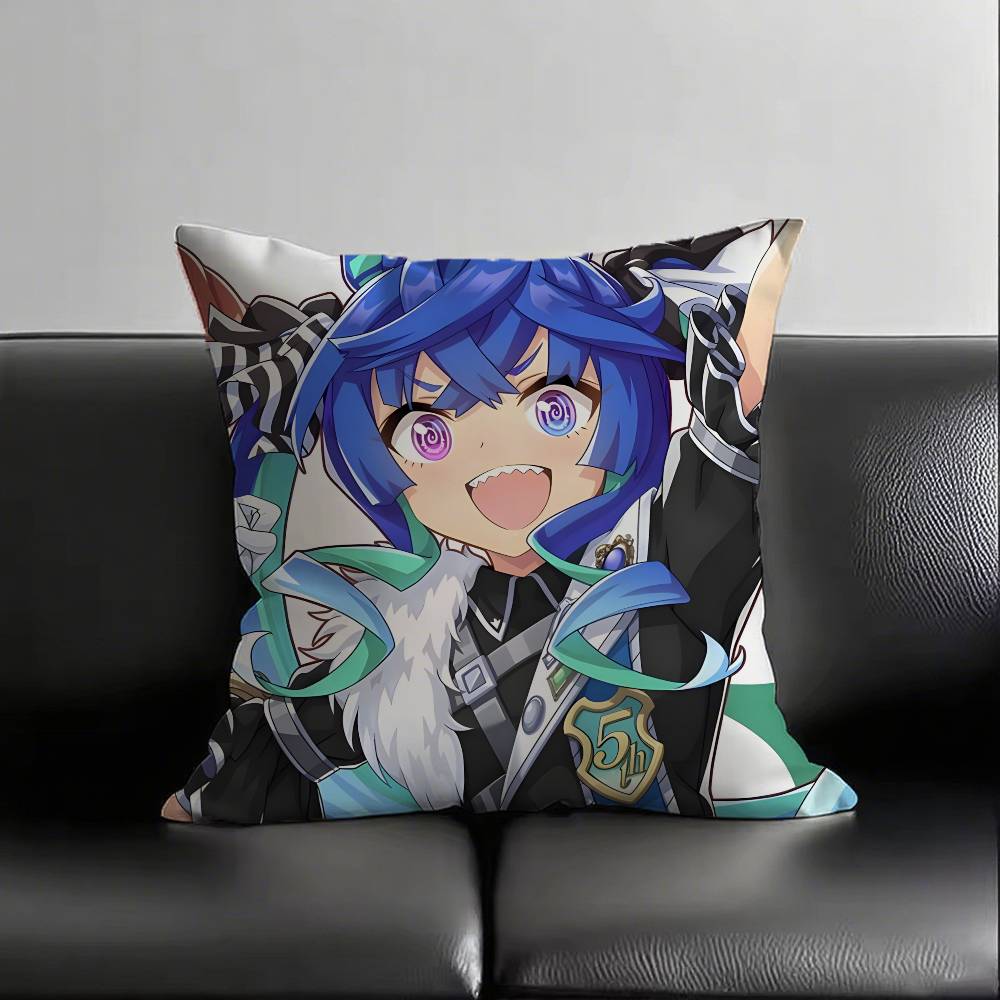 1pc Anime TWIN TURBO Pillow Case Fashion Square Pillowcase Bedroom Sofa Room Ins Decoration Leisure