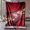 San Francisco Football Flanell Fleece Decke Gemütlich Warm Überwurfdecke für Sofa Bett Reisen Ganzjahresnutzung