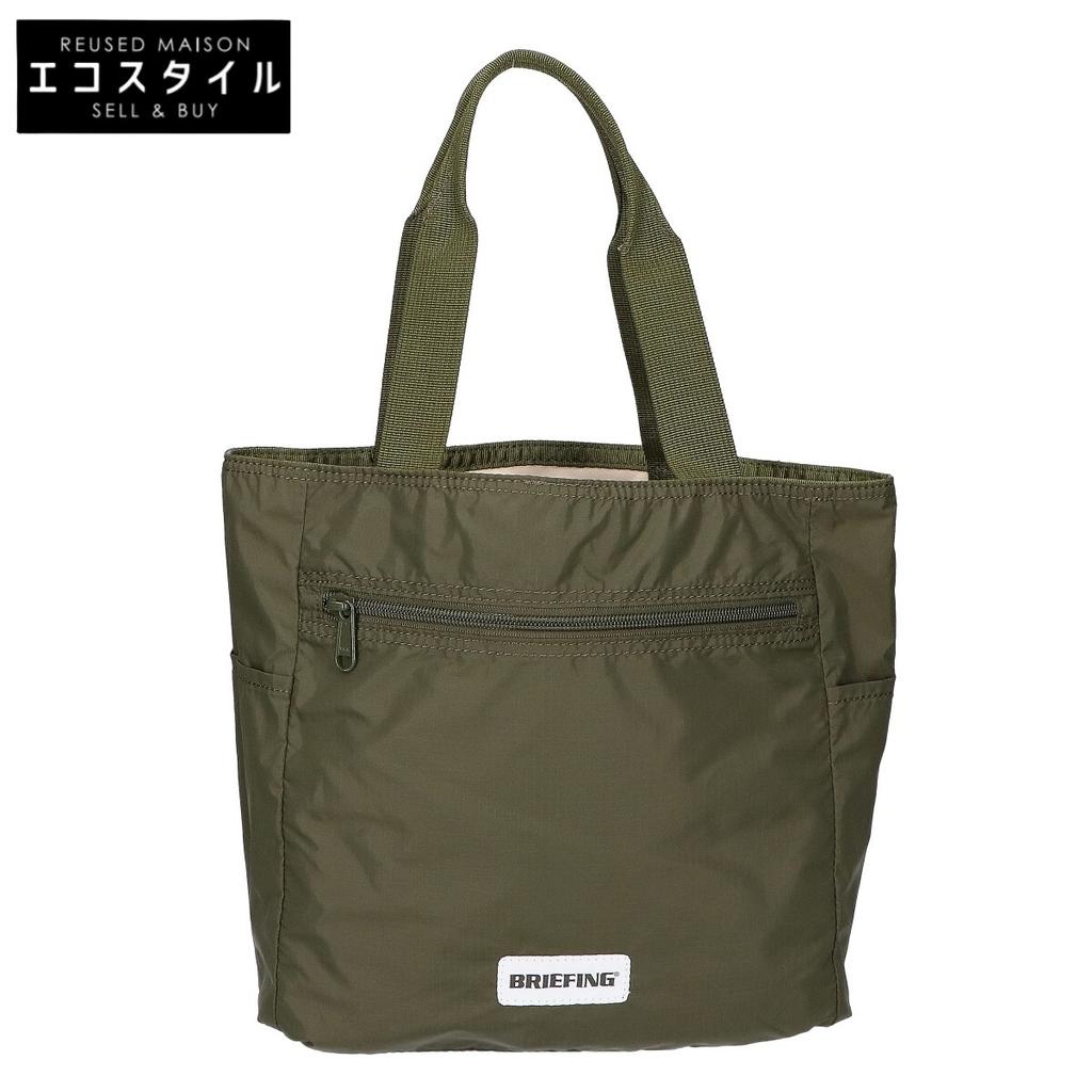 BRIEFING [Beautiful Condition] College Reversible Tote Bag khakiUsed
