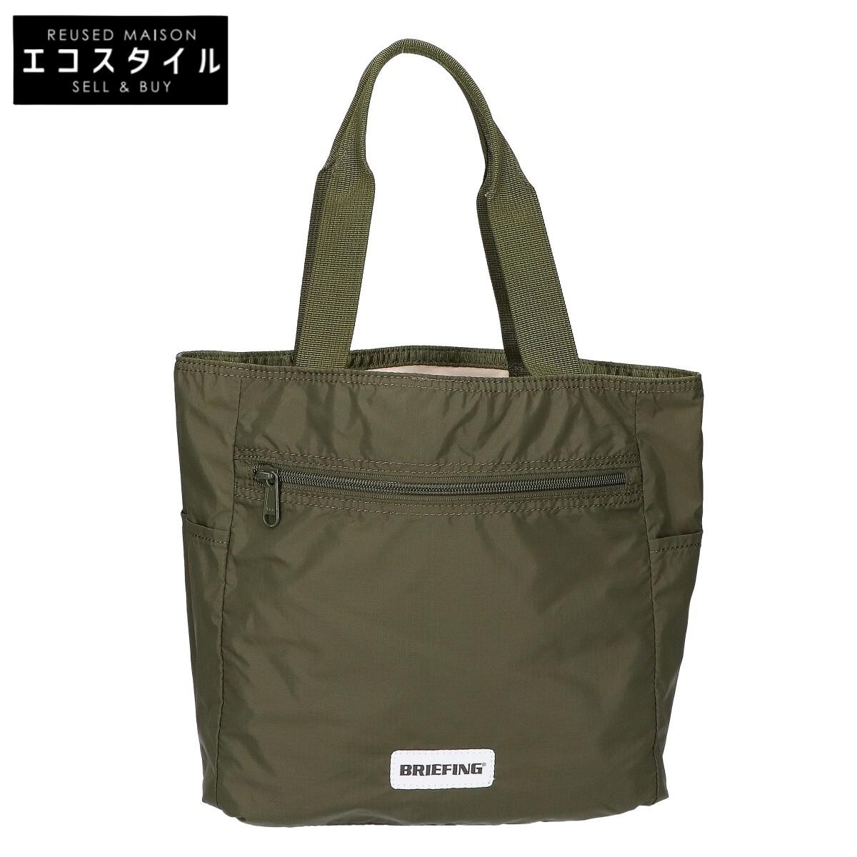 

BRIEFING [Beautiful Condition] College Reversible Tote Bag khakiUsed