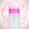 2Colors 60ML Pump Dispenser Nail Art Polish Remover Alcohol Liquid Cleaner Empty Plastic Bottle