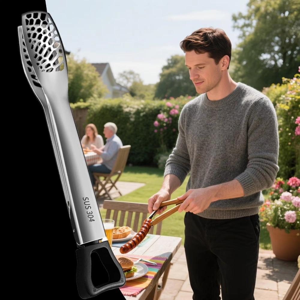 Anti-scalding Barbecue Clip Heat Resistant Cooking Clip Multipurpose Food Tong  Kitchen