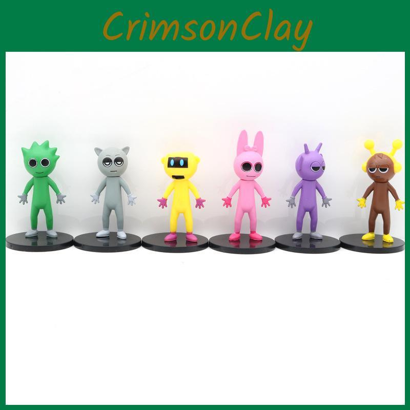 Sprunki Boxes Beat 12pcs Character Figurines Movable Heads Unique Decor Gifts