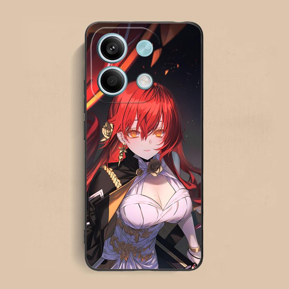 HSR Himeko Matte TPU Mobile Phone Case for Xiaomi Redmi 15 14 13 12 A5 3 2 1 C Plus 4G 5G Colorful Printing Cover