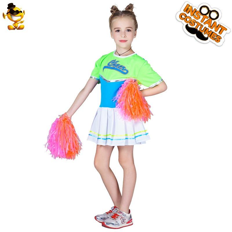 Halloween Stage Dress Up Masquerade Party Dress Up Little Girl's June 1st Cheerleading Costume