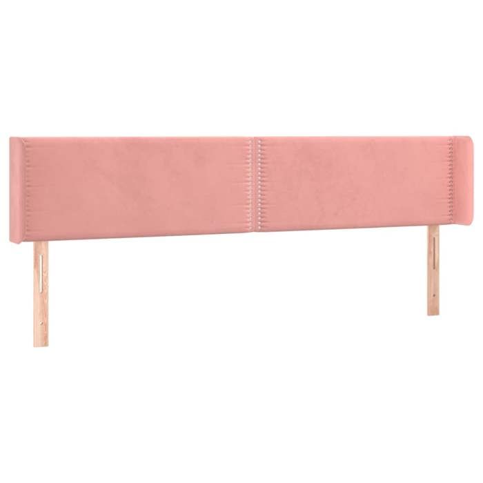 VidaXL LED Headboard Bedroom Furniture Double Bed Accessory Head of Bed Frame Interior Pink 3123167