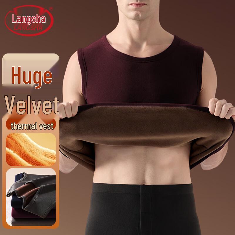 

Мужской утепленный жилет из флиса Langsha 3XL
