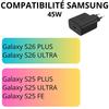 45W Fast Mains Charger for Samsung Galaxy S26 PLUS/S26 ULTRA S25 PLUS/S25 ULTRA/S25 FE Phonillico®