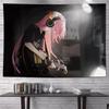 Lonely Rock Cute Anime Girl Tapestry, Cartoon Style Wall Hanging for Living Room Bedroom Esports Room Home Decor