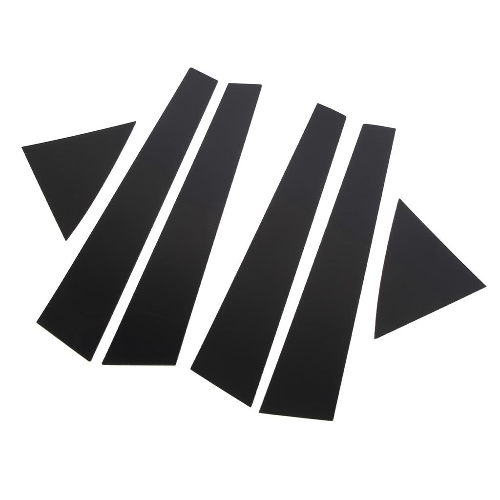 6pcs Window Pillar Post Trim Anti Scratch Glossy Black B Pillar Cover Sticker Replacement for Kia