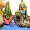 6pcs Resin Fairy Garden Statue Cute Miniatures Figurine Sculpture Crafts Mushroom House Set  Balcony