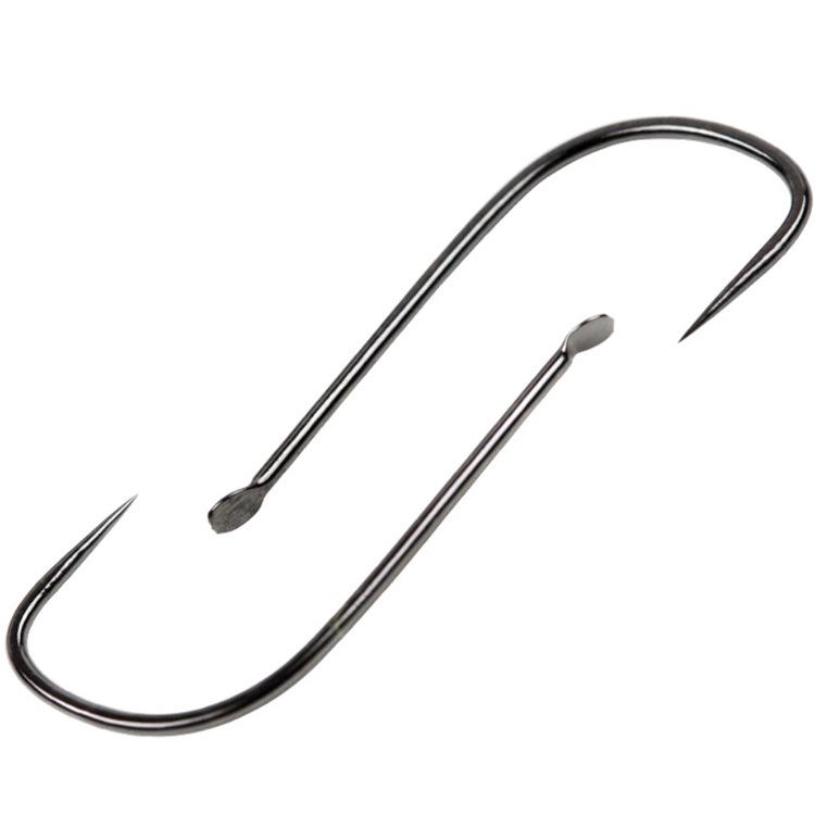 30-Piece Barbless Japanese Fishing Hooks - Sharp Tip, Thin Black Sleeve, Ideal for Crucian Carp and Competition.