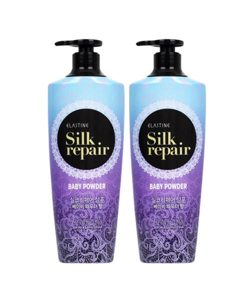 Silk Repair Baby Powder Shampoo 400ml X 2 Pack