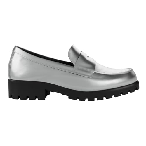 ECCO Modtray Women's Loafers, Pure Silver, Size 23.0 Cm, 3E