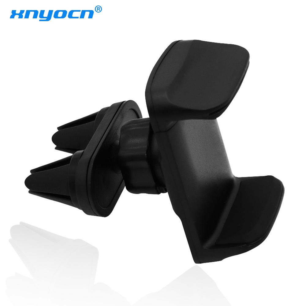 Universal Car Phone Holder Air Vent Holder Double Mount Clips 360 Rotation GPS Holder Stand Cradle for Samsung Iphone Lg Xiaomi