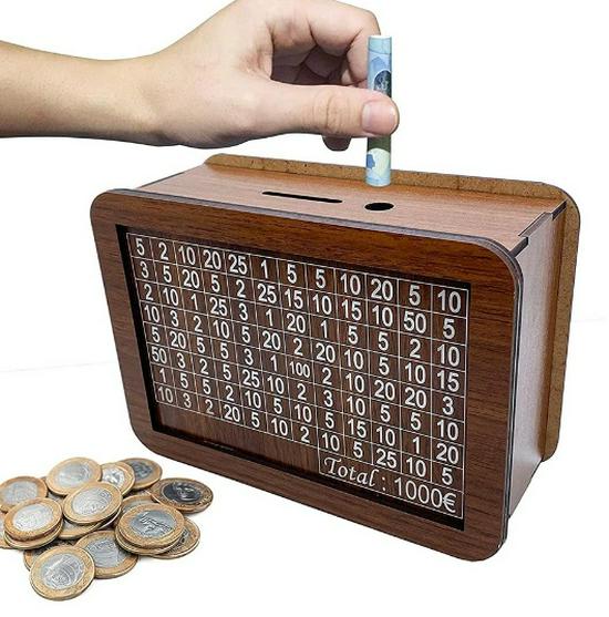 Handcrafted Wooden Piggy Bank Kit: Complete Materials for Money Box Assembly