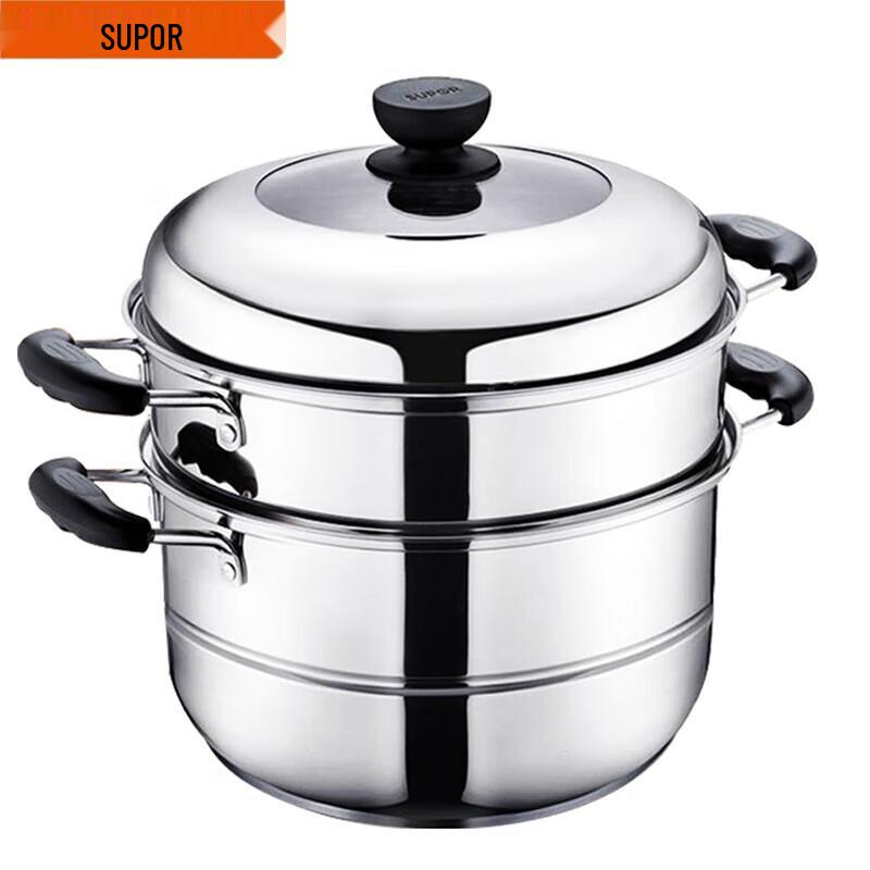 

Supor 304 Stainless Steel Double-Layer Steamer Pot