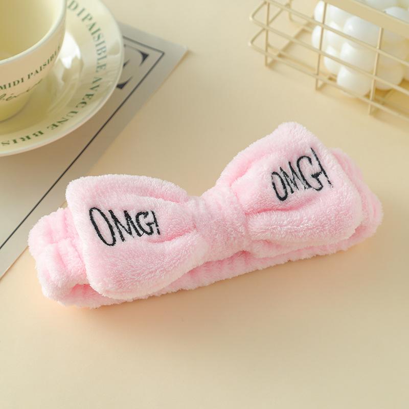 OMG Bowknot Headband One Size розовый