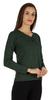 Inkmeso Solid Button Henley T-shirt For Women  S Casual Basic  Long Sleeve  Tee