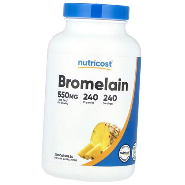 Бромелайн капсулы, Bromelain 550, Nutricost (69647017)