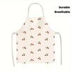 "Charming Cherry Apron In Various Sizes, Ideal for Kitchen Cooking and Perfect Gift for Food Lovers"