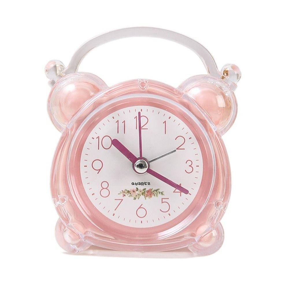 

Rural Luminous Alarm Clock Luminous Small Desk Clock Cartoon Silent Alarm Clock Desktop розовый
