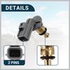 Coolant Temperature Sensor for Land Rover Range Rover Durable No.LR041442 Water Temp Sensor Gold Tone Inner Replacement Car Parts