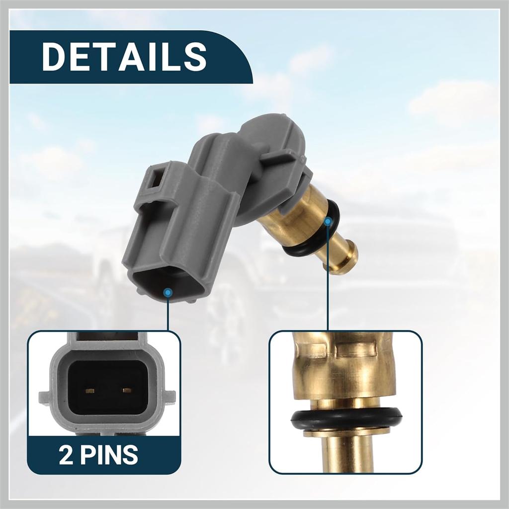 Coolant Temperature Sensor for Land Rover Range Rover Durable No.LR041442 Water Temp Sensor Gold Tone Inner Replacement Car Parts