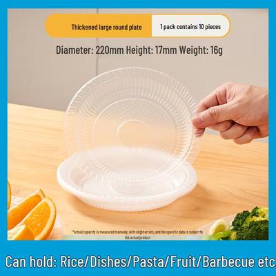 ZISIZ Disposable Thickened Plastic Plates