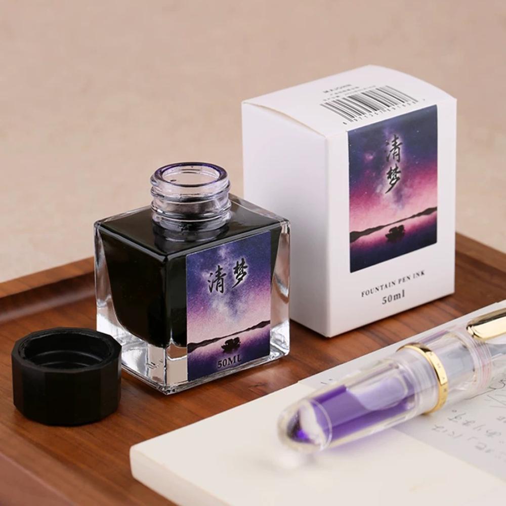 MAJOHN 50ml Fountain Pen Ink Various Color Glass Bottled Ink Refill Cartridge for School Writing Office Ink Supplies Stationery