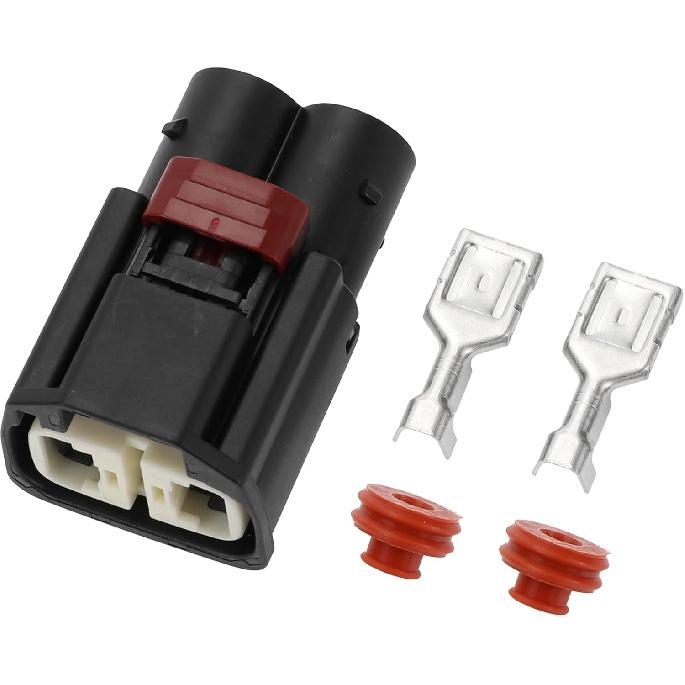 Power Steering Pump Connector Plug for Mercedes Benz/Inner Female Wire Terminal Connector/Waterproof Plastic Tin-Plated Copper 9.5mm Series / 1 Set