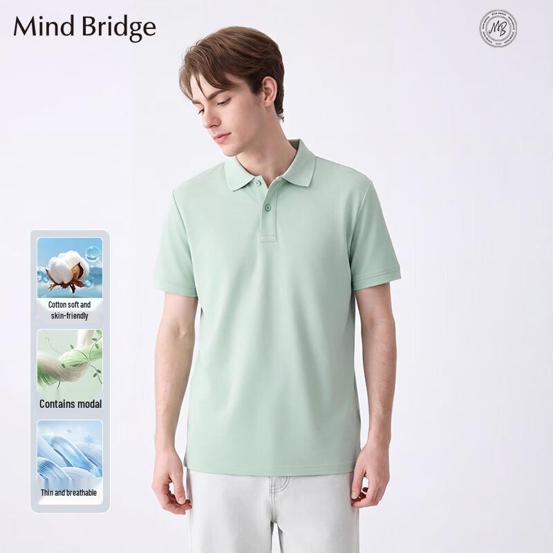 Mind Bridge Men s Short Sleeve Polo Shirt L