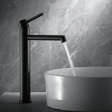 Basin Faucets Brush Gold Bathroom Faucet Single handle Basin Mixer Tap Bath Black Gray Chrome Faucet 304 SUS Sink Water Crane