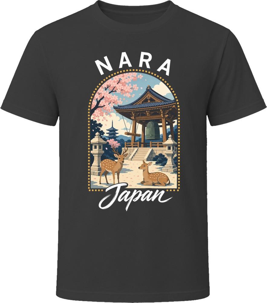 Nara Japan Temple Deer Park Travel Souvenir Vacation Gift T-Shirt