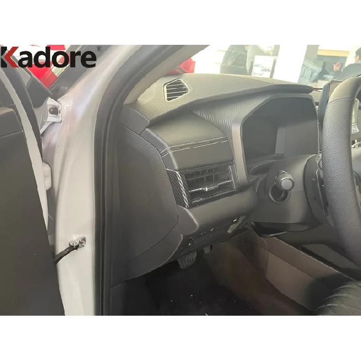 Car Center Console Dashboard Panel Cover Trim For Mitsubishi Outlander   2024 2025 Carbon Fiber Interior Accessories