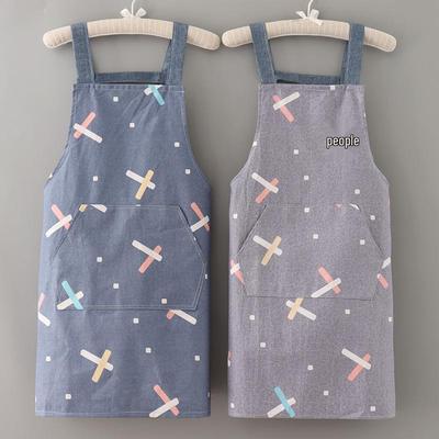 Summer Breathable Japanese-Style Women's Canvas Cooking Apron