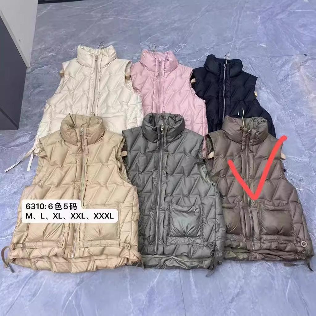 Vest women's 2024 new down jacket short light and fashionable white duck down small high-end liner small winter