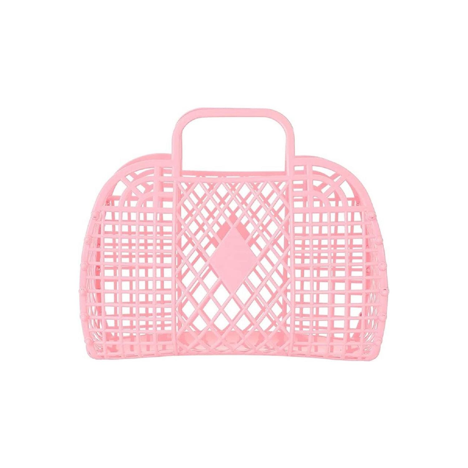 

Retro Basket Bag - Light Pink рожевий