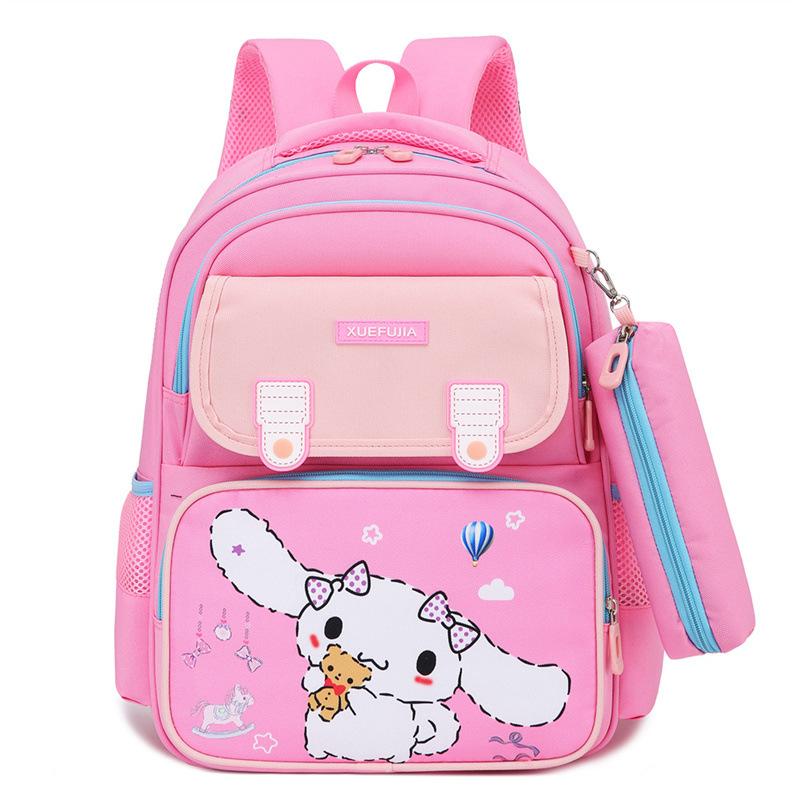 

School BagsPrimary school students 1st and 3rd grades new children s s to reduce the burden of large-capacity backpacks cartoon рожевий