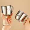  304 Stainless Steel Children Water Cup With Handle 300ML Durable Anti Scald Tea Milk Coffee Mug Mini Kids Drinking Cup