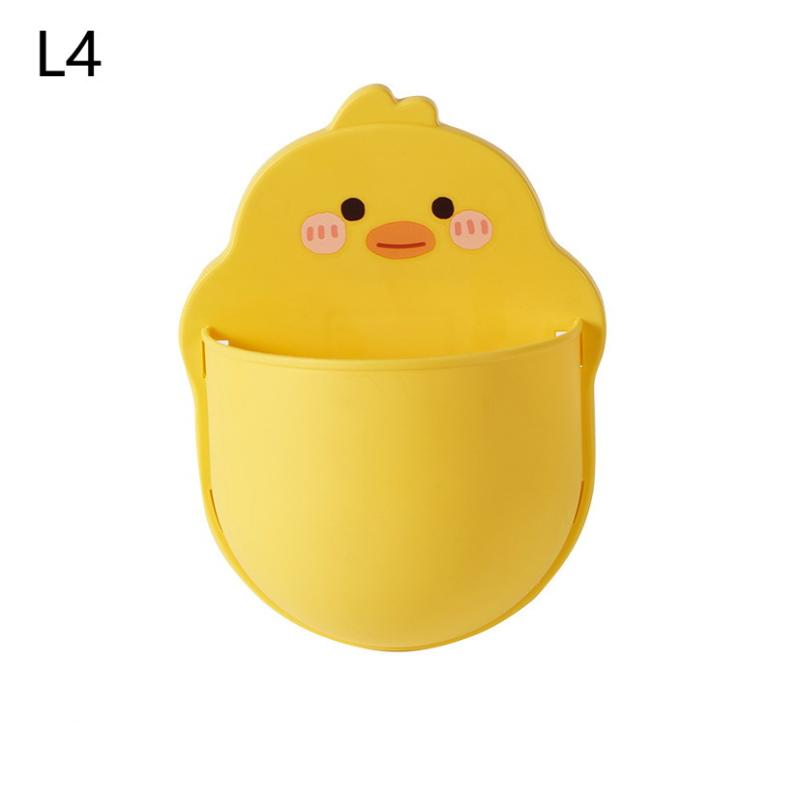 Saboneteira de Parede Desenho Animado Autoadesiva Porta-Canetas de Parede, Armazenamento para Escrita com Canetas Marcadoras, Armazenamento de Mesa, Fofa